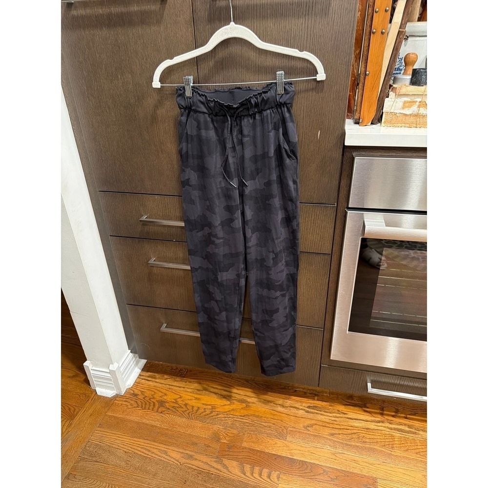 Lululemon Stretch High-Rise pants black camo women's 2